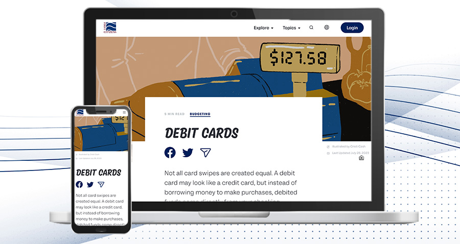 laptop and smartphone with online account opening web page