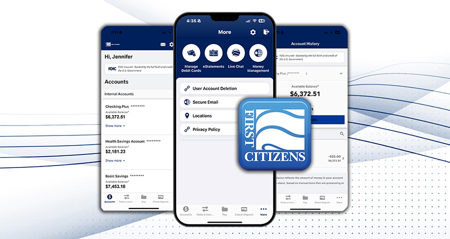 laptop and smartphone with eStatements on screen